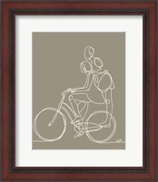 Framed 'Friend on a Bike II' border=
