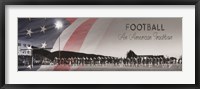 Framed Football - An American Tradition