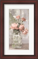 Framed Cottage Peach Roses