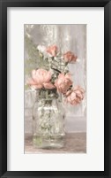 Framed Cottage Peach Roses