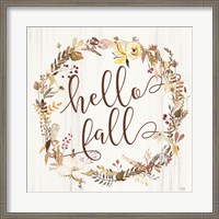 Framed Hello Fall