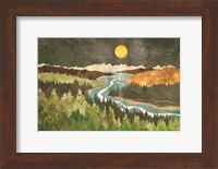 Framed Mountain Moonlight