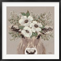 Framed Flora the Jersey Cow