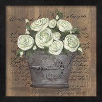 Framed 'Heavenly Roses' border=