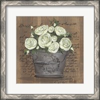 Framed 'Heavenly Roses' border=