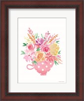 Framed Pretty in Pink Tea Cup