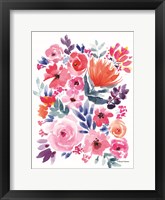 Vibrant Flowers I Framed Print