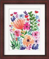 Framed Vibrant Flowers II