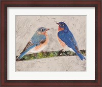 Framed 'Eastern Bluebirds 2' border=