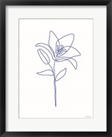 Framed One Line Flower II