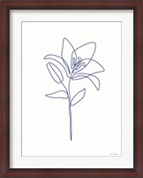 Framed One Line Flower II