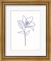 Framed One Line Flower II