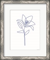 Framed One Line Flower II