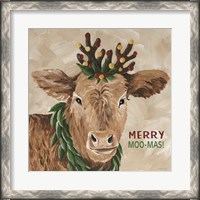 Framed Merry Moo-mas