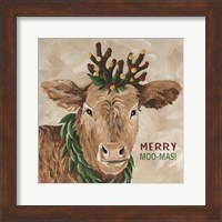 Framed Merry Moo-mas