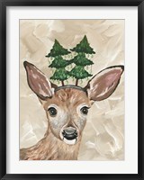 Framed Christmas Deer