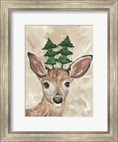 Framed Christmas Deer