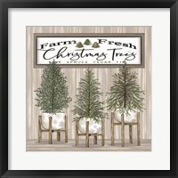 Framed Potted Christmas Trees