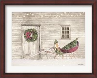 Framed Old Farm Christmas