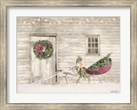 Framed Old Farm Christmas