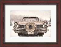 Framed Snowy Lincoln