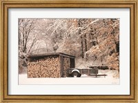 Framed Firewood Shed