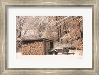 Framed Firewood Shed