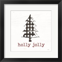 Framed Holly Jolly Tree