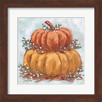 Framed Pumpkin Stack IV