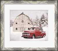 Framed Red Christmas