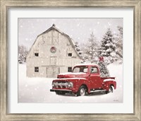 Framed Red Christmas