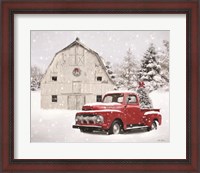 Framed Red Christmas