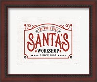 Framed Santa's Workshop