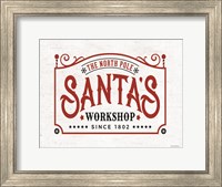 Framed Santa's Workshop