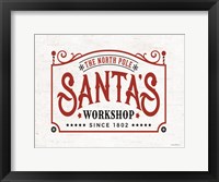 Framed Santa's Workshop