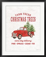 Framed Christmas Trees Delivery Truck