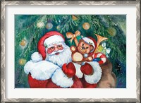 Framed Jolly Santa