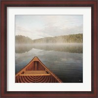 Framed 'Calm Waters Canoe I' border=