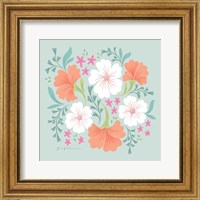 Framed Boho Florals I