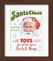 Framed Santa Signs II
