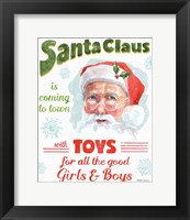 Framed Santa Signs II