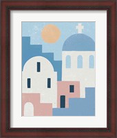 Framed Santorini Summer I