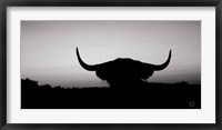 Framed Bull Set BW Crop