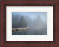 Framed Grand Teton Lake Fog