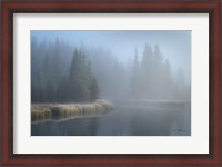 Framed Grand Teton Lake Fog