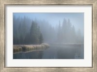 Framed Grand Teton Lake Fog