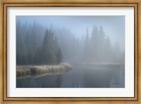 Framed Grand Teton Lake Fog