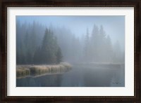 Framed Grand Teton Lake Fog