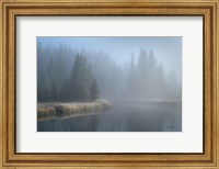 Framed Grand Teton Lake Fog