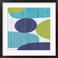 Framed Costa Del Sol II Blue Green